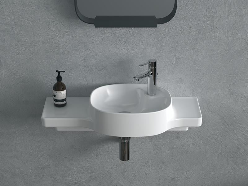 Cerastyle Turkuaz Harmony Etajerli Lavabo 80 Cm