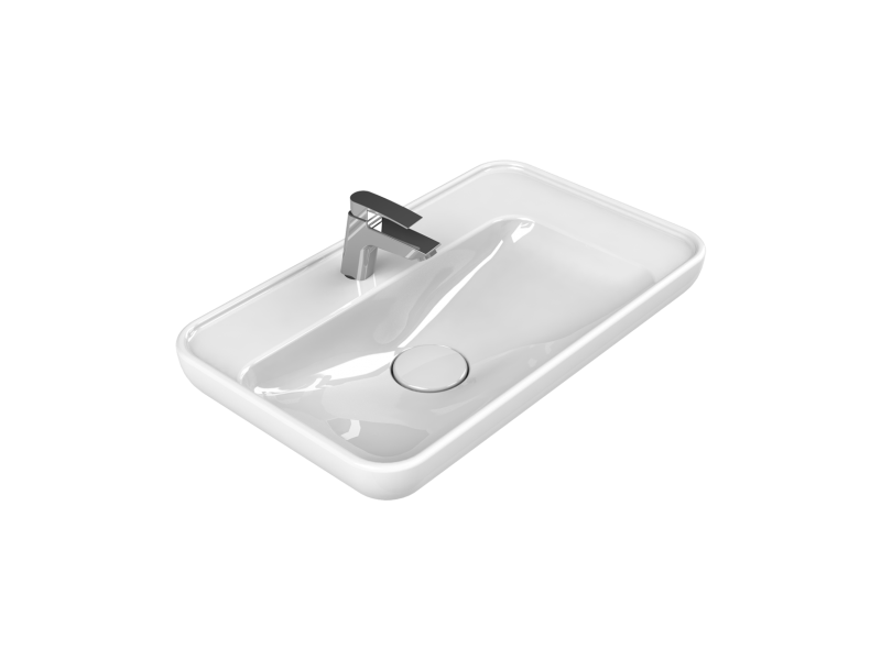 Cerastyle Turkuaz Lal Tezgah Üstü Lavabo 70 Cm