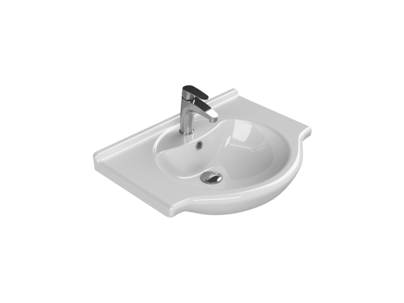 Cerastyle Turkuaz Nil Etajerli Lavabo 65 Cm