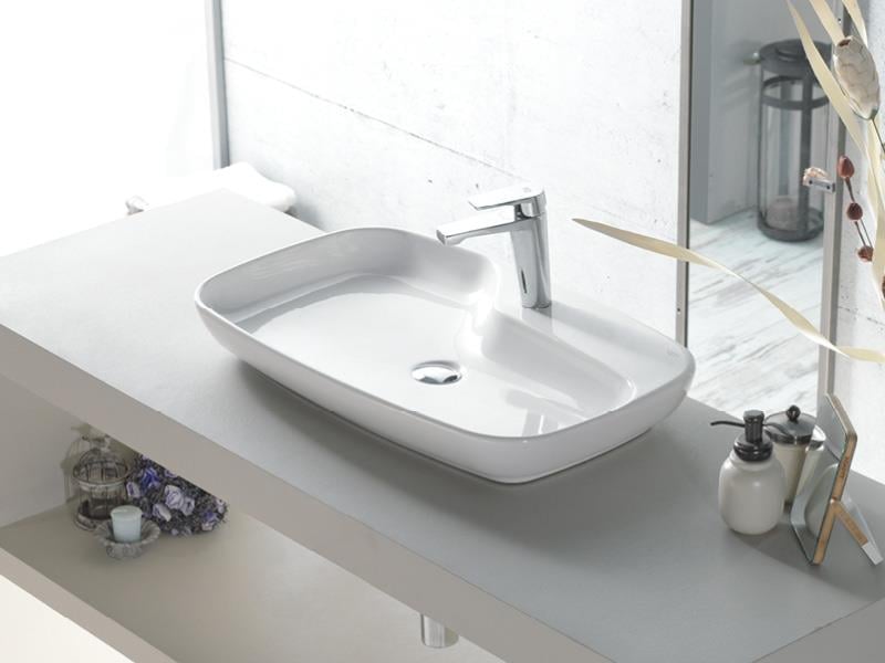 Cerastyle Turkuaz Nova Tezgah Üstü Lavabo 70 Cm