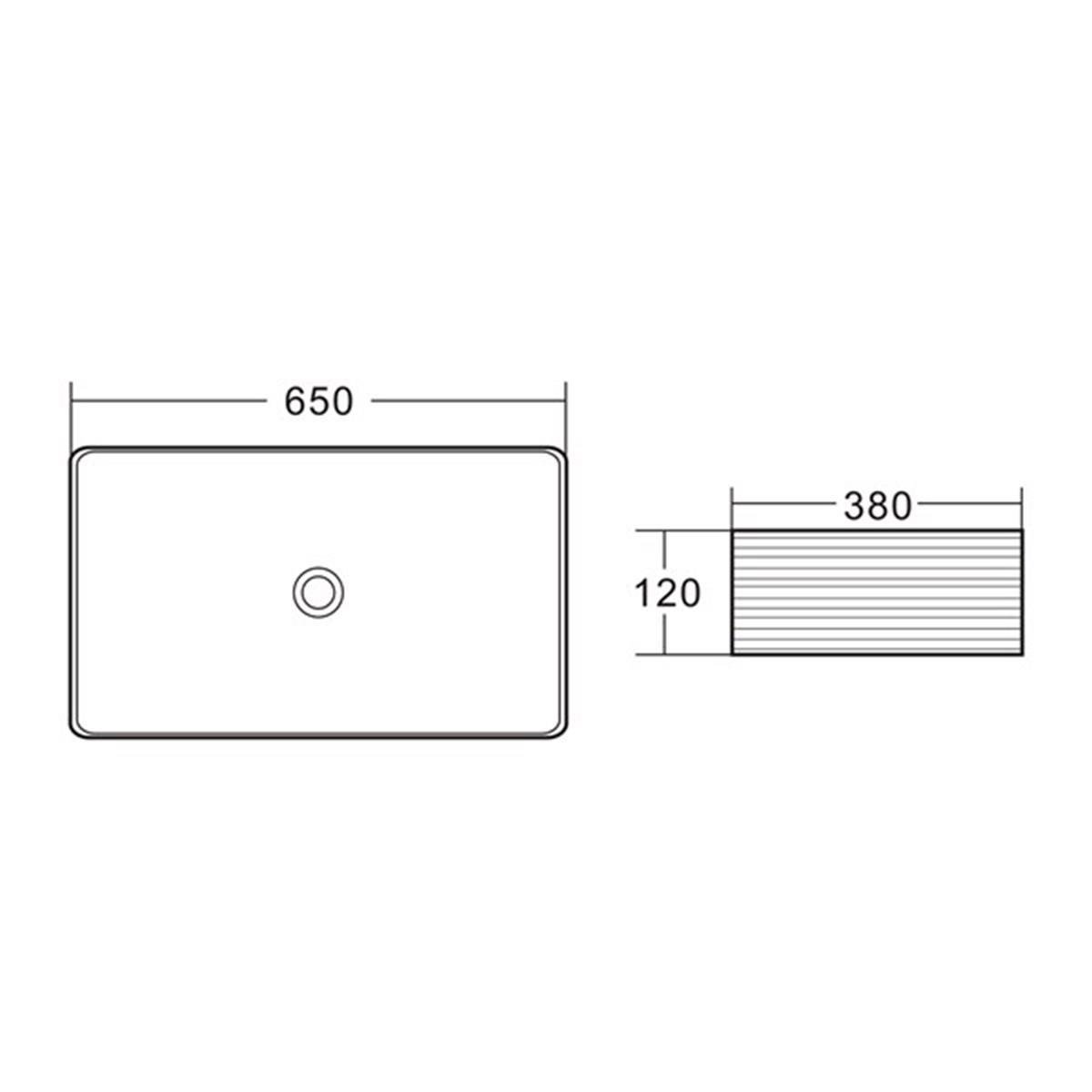 E-2106M1 Tezgah Üstü Porselen Lavabo E-2106M1