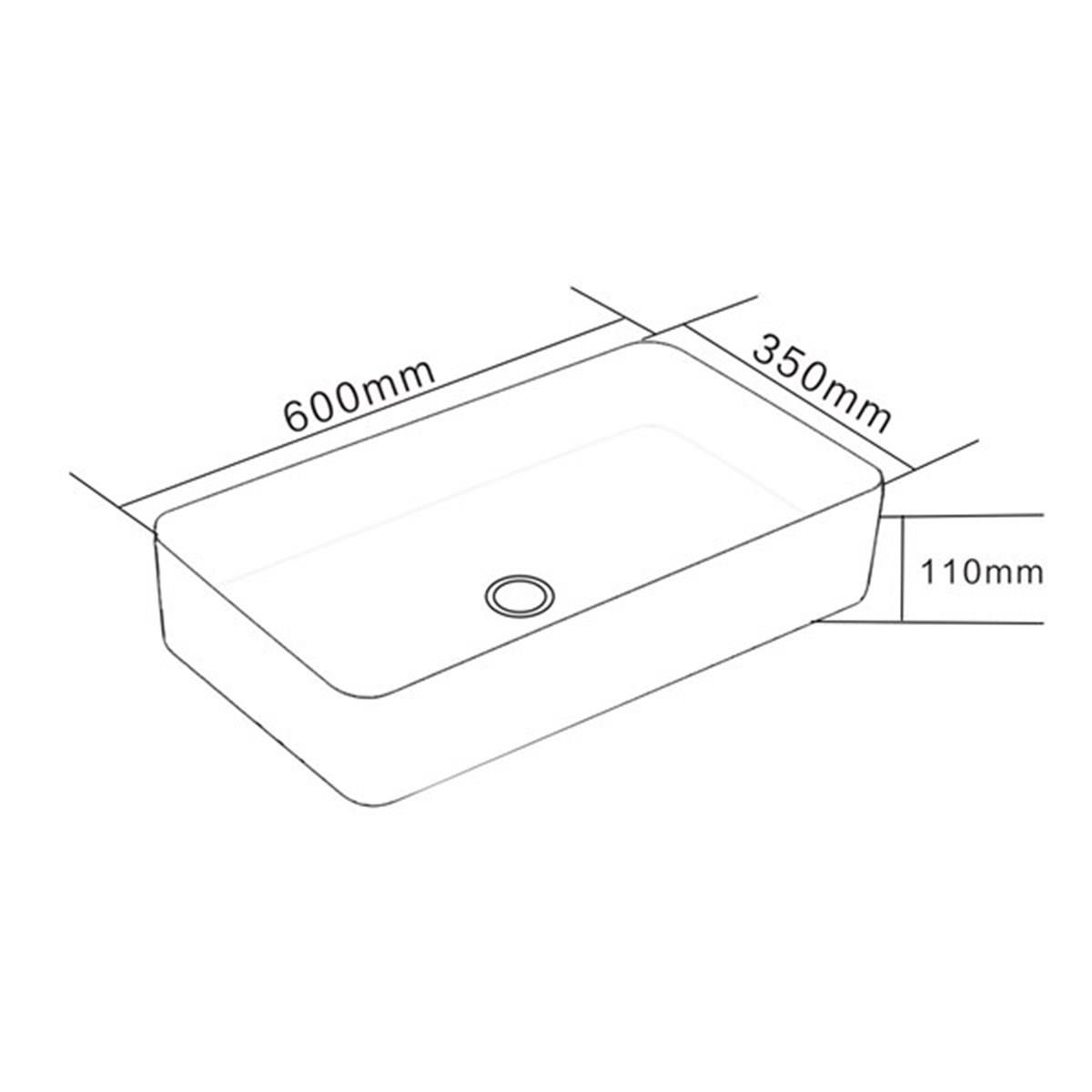 E-4071Y Tezgah Üstü Porselen Lavabo E-4071Y