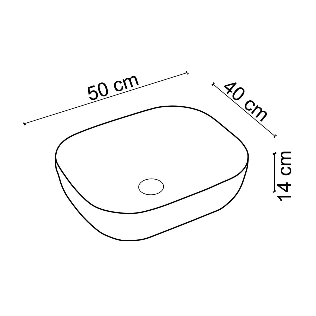 EH-2031AS2 Tezgah Üstü Lavabo Parlak Altın & Siyah