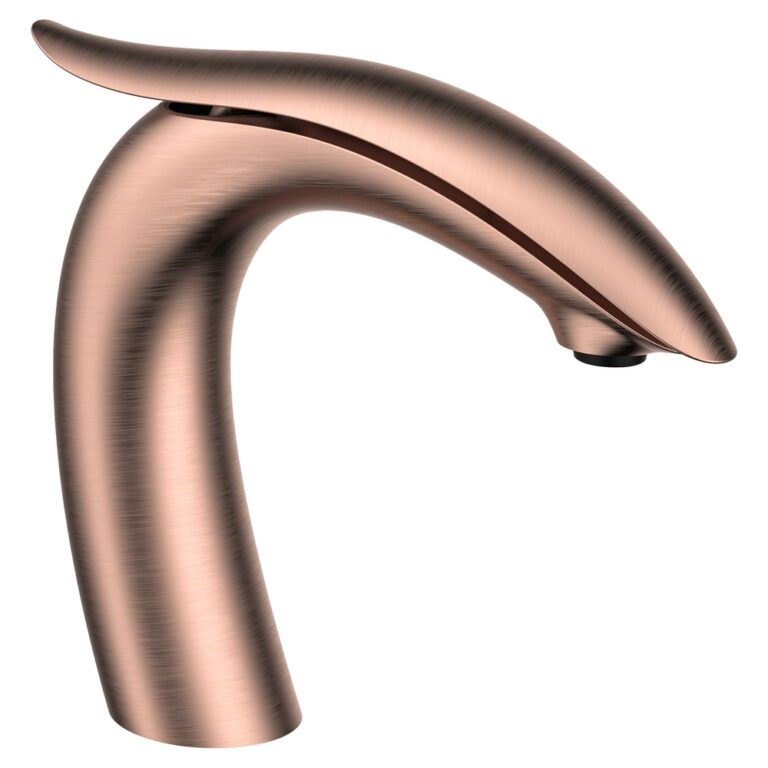 Swan Fırçalanmış Rose Gold Lavabo Bataryası ELG-146