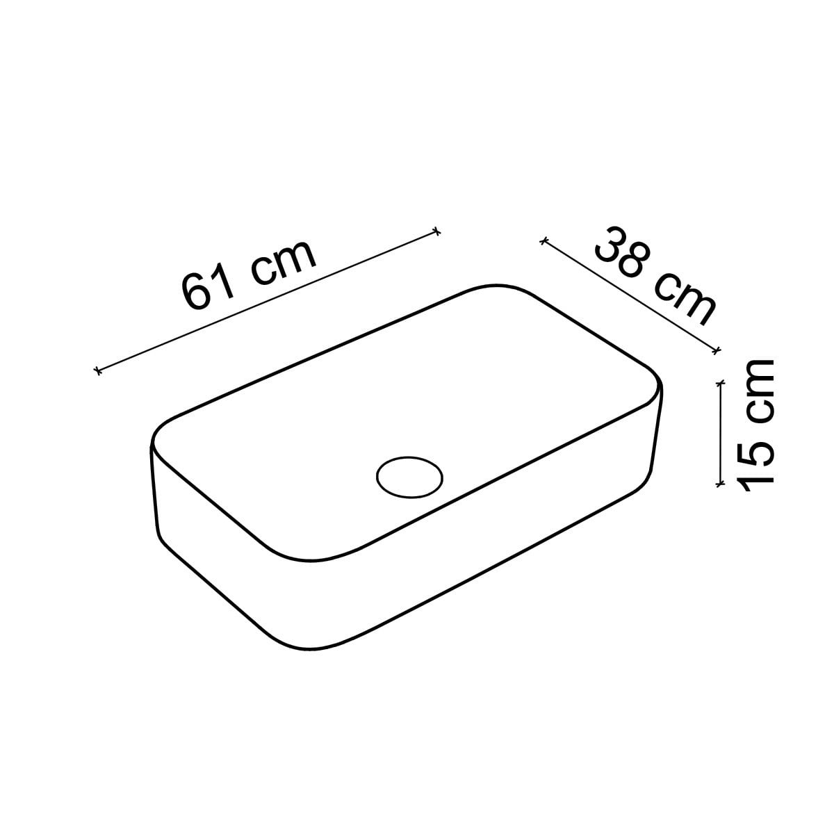 EY-4730MB Mat Beyaz Tezgah Üstü Lavabo