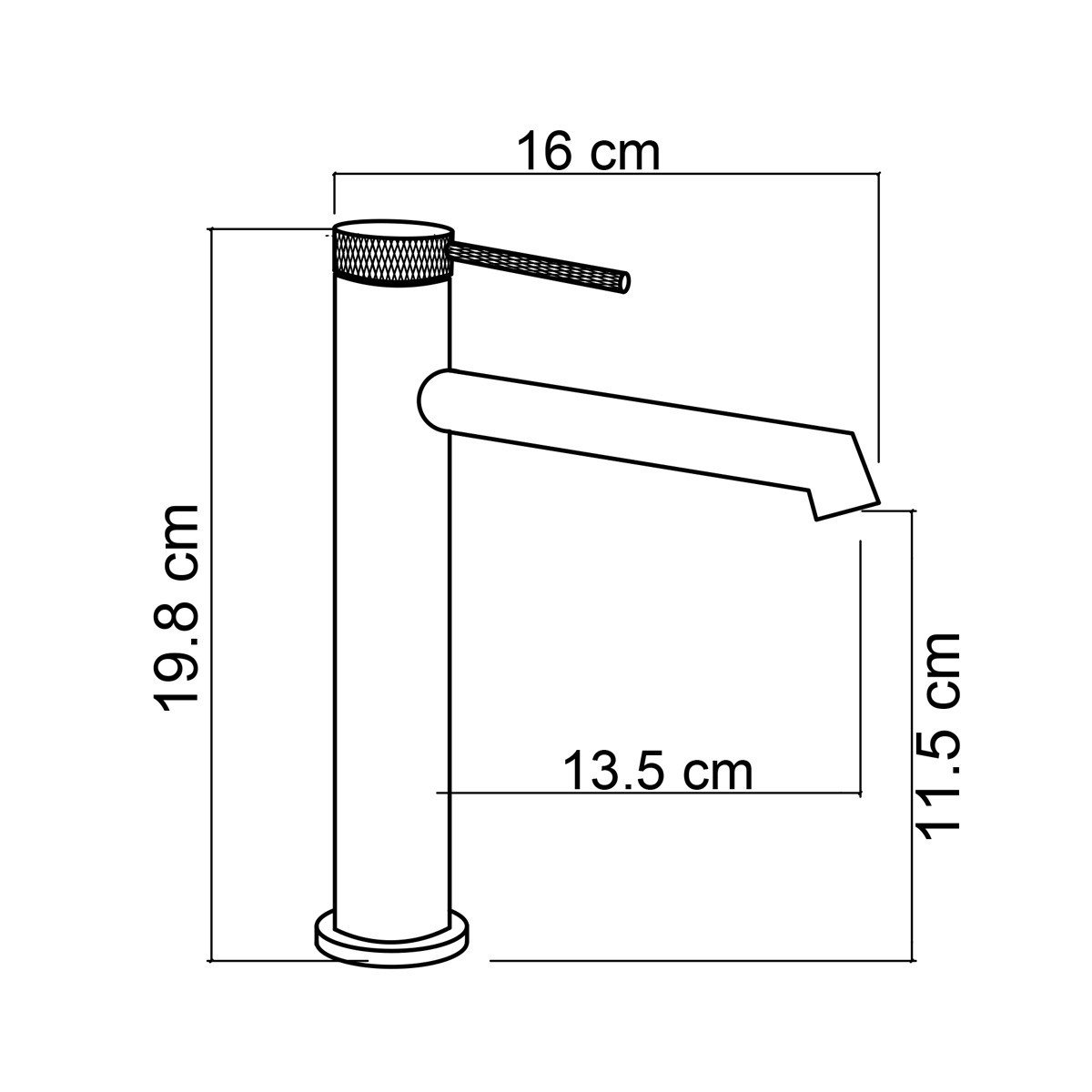 FJ-1017 Mat Füme Lavabo Bataryaso