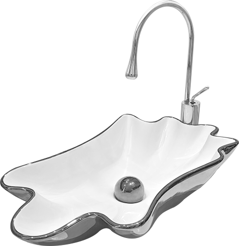 Pure Istırıdye Sılver Tezgah Üstü Çanak Lavabo Hnm-110 HNM-110