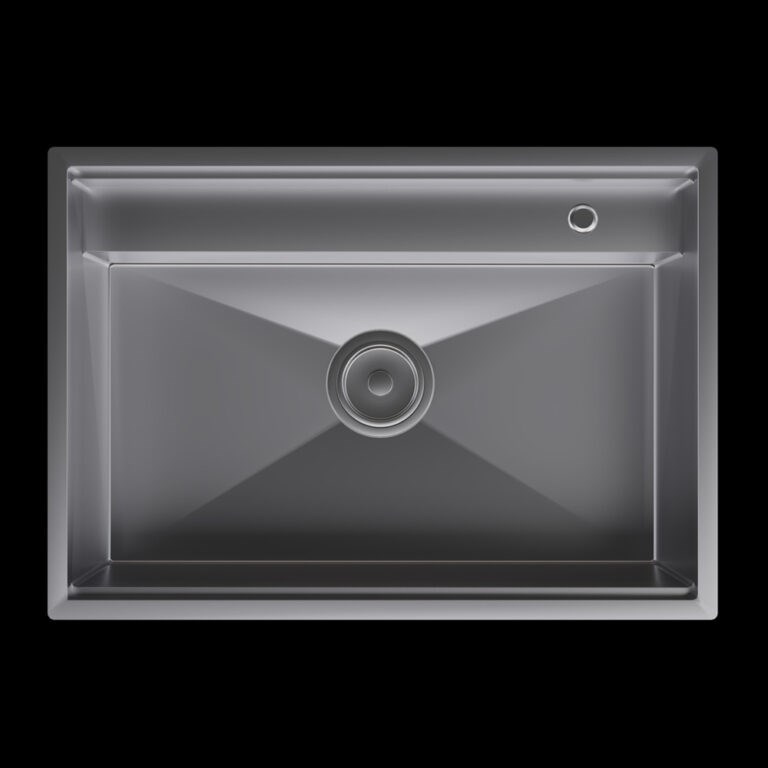 Inox 68x48 Koruma Kapaklı Paslanmaz Çelik Eviye KTC-106
