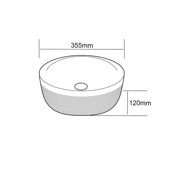 E-4000A Tezgah Üstü Porselen Lavabo