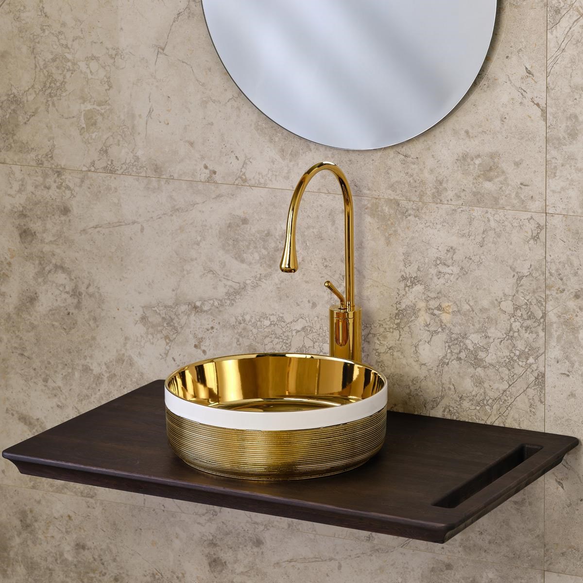 E-4000A Tezgah Üstü Porselen Lavabo