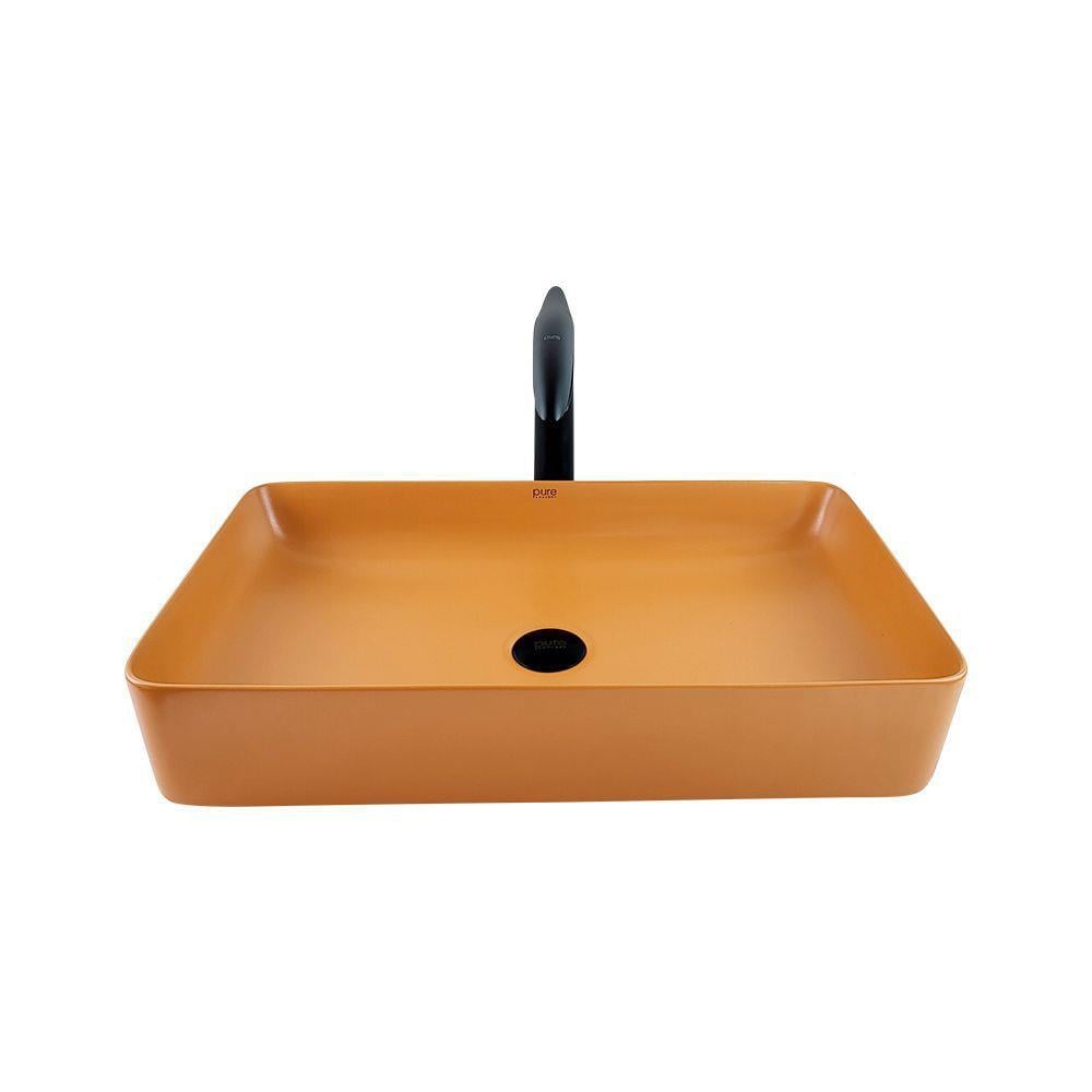 Pure Mat Turuncu Çanak Lavabo Mo-100