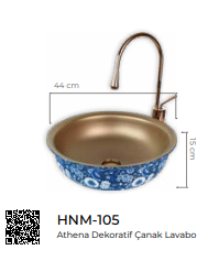 Pure Athena Dekoratif Tezgah Üstü Çanak Lavabo Hnm-105