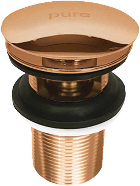 Pure Basmalı Delikli Sifon Pop-Up Bronz Rg-02D