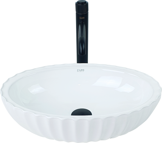 Pure Beyaz Tezgah Üstü Çanak Lavabo W-282 W-282