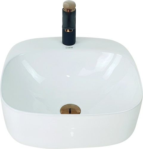Pure Beyaz Tezgah Üstü Çanak Lavabo W-285