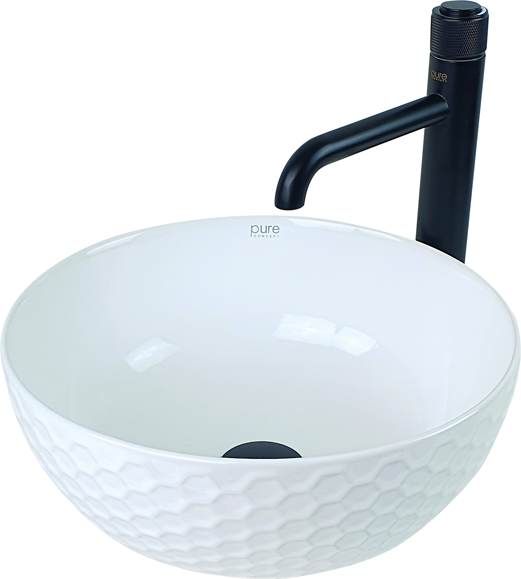 Pure Beyaz Tezgah Üstü Çanak Lavabo W-288