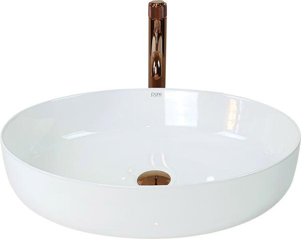 Pure Beyaz Tezgah Üstü Çanak Lavabo W-284