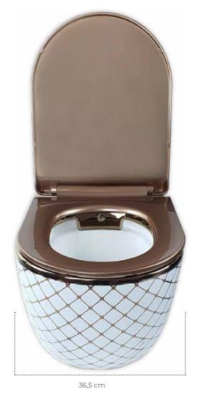 Pure Bronz Yavaş Kapanır Klozet Kapağı Cs-23 CS-23