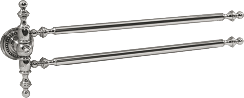 Pure Crystal / Krom İkili Havlu Bar 40Cm Aks-1308 AKS-1308