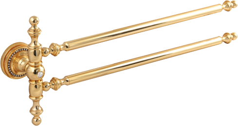 Pure Crystal / Pvd Gold İkili Havluluk Bar 60Cm Aks-1108 AKS-1108