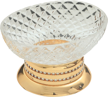 Pure Crystal / Pvd Gold takım Üstü Sabunluk Aks-1105 AKS-1105