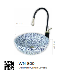 Dekoratif Tezgah Üstü Çanak Lavabo