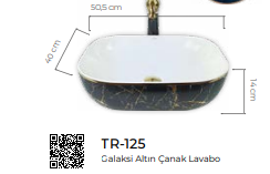 Pure Galaksi Gold Çanak Lavabo Tr-125