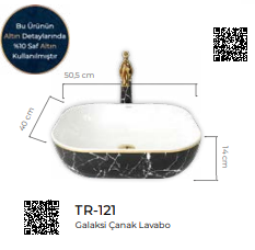 Galaksi Tezgah Üstü Çanak Lavabo