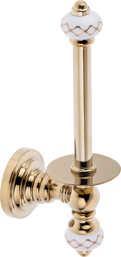 Pure Geometrik Beyaz Altın / Pvd Gold Yedek Kağıtlık Aks-114 AKS-114