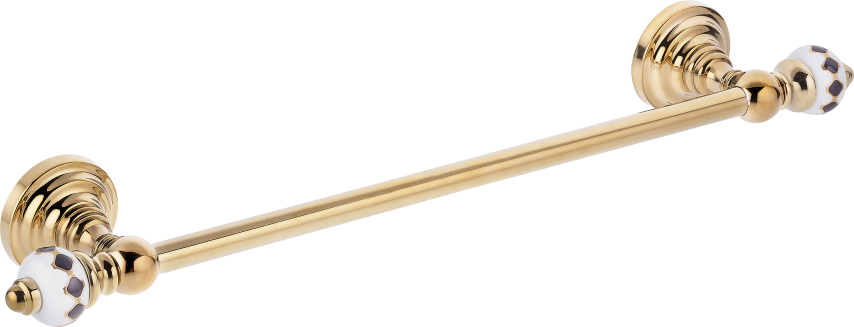 Pure Geometrik Siyah Altın / Pvd Gold Havlu Bar 40Cm Aks-215 AKS-215