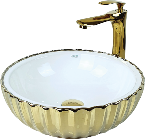Pure Gold Beyaz Tezgah Üstü Çanak Lavabo Gw-892
