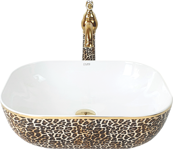 Pure Leopar Tezgah Üstü Çanak Lavabo Tr-122