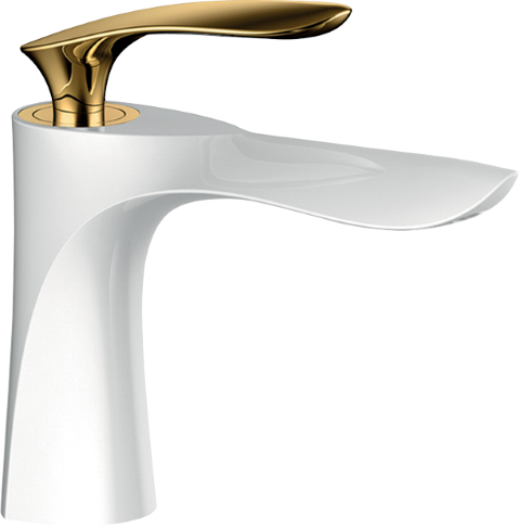 Royal Beyaz Altın Lavabo Bataryası