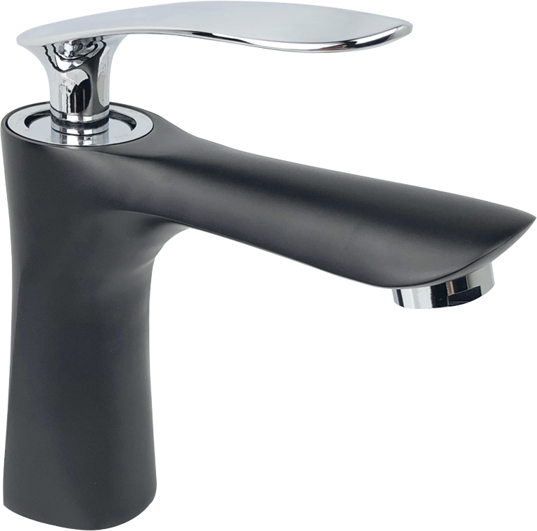 Royal Siyah Krom Lavabo Bataryası