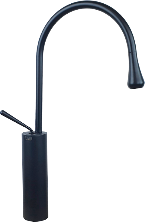 Minimal Siyah Çanak Lavabo Bataryası