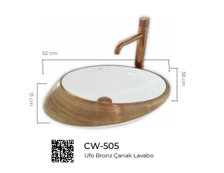 Pure Ufo R.G. Tezgah Üstü Lavabo Cw-505