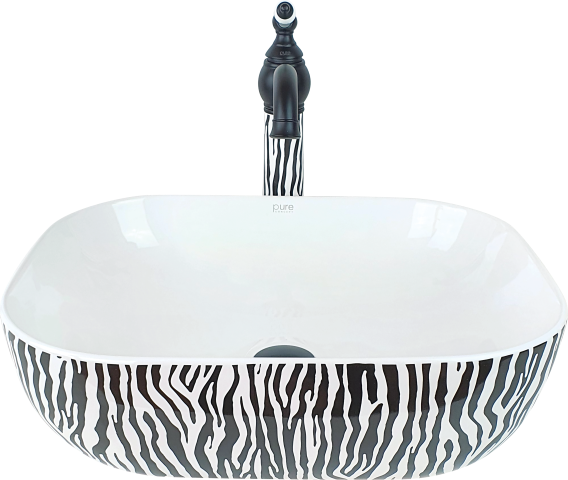 Zebra Tezgah Üstü Çanak Lavabo