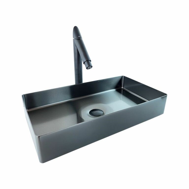 Paslanmaz Çelik Siyah Çanak Lavabo SSB-102