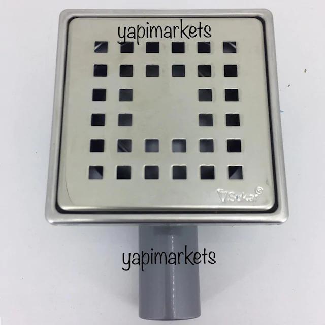 Sukar Yer Süzgeci Q32 Yandan 6,5 Cm H Çelık Çerçeve Kare Izgara 1041-1283222-11