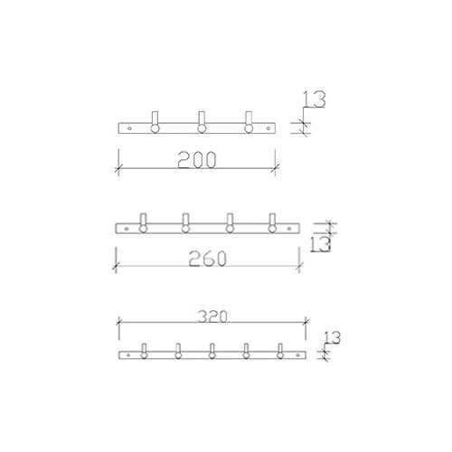 Tema 74303 Prima 3lü Krom Askılık