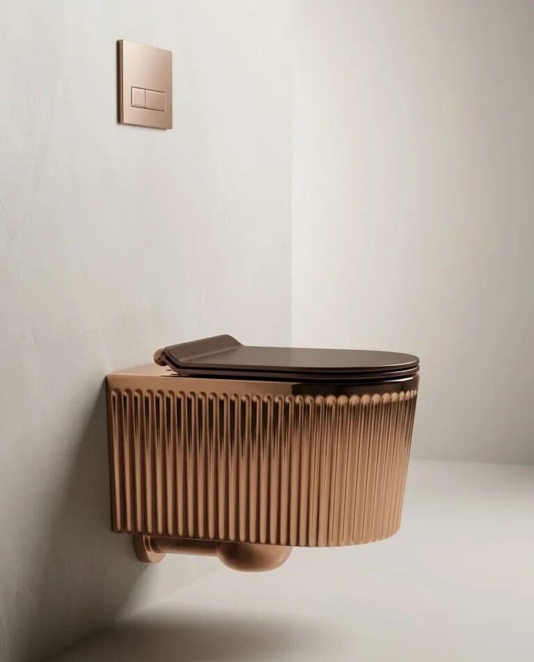 Stripo Rose Gold Kanalsız Asma Klozet WH-407