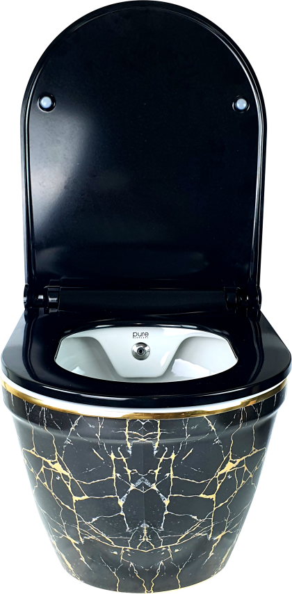 Pure Galaksı Gold Kanalsız Asma Klozet Wh-808+Soft Kapak
