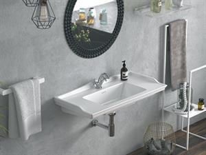 Cerastyle Turkuaz Kapadokya Etajerli Lavabo 80*48 Cm