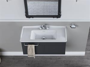 Cerastyle Turkuaz Kapadokya Etajerli Lavabo 80*48 Cm