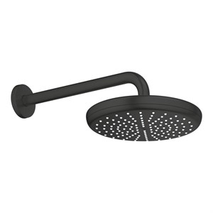 Ntempesta 210 Siyah Ankastre Tepe Duşu Seti Oval 286mm 9,5l (Dirsek Dahil)
