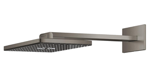 Aqua Tiles Antrasit Ankastre Tepe Duşu Set 400*230 Mm 2 Akışlı (Dirsek Dahil)