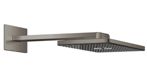 Aqua Tiles Antrasit Ankastre Tepe Duşu Set 400*230 Mm 2 Akışlı (Dirsek Dahil) 107055AL00