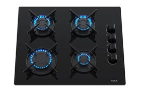 Teka Gbe 64002 Kbc Bk Krıstal Cam Gazlı Ocak 4 Gözlü