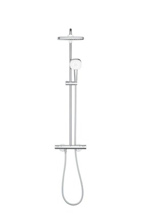 Tempesta Cube 250 Kolon Duş Sistemi+Temostatik Banyo Bataryası (Gagasız)