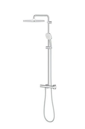 Tempesta Cube 250 Kolon Duş Sistemi+Temostatik Banyo Bataryası (Gagasız)
